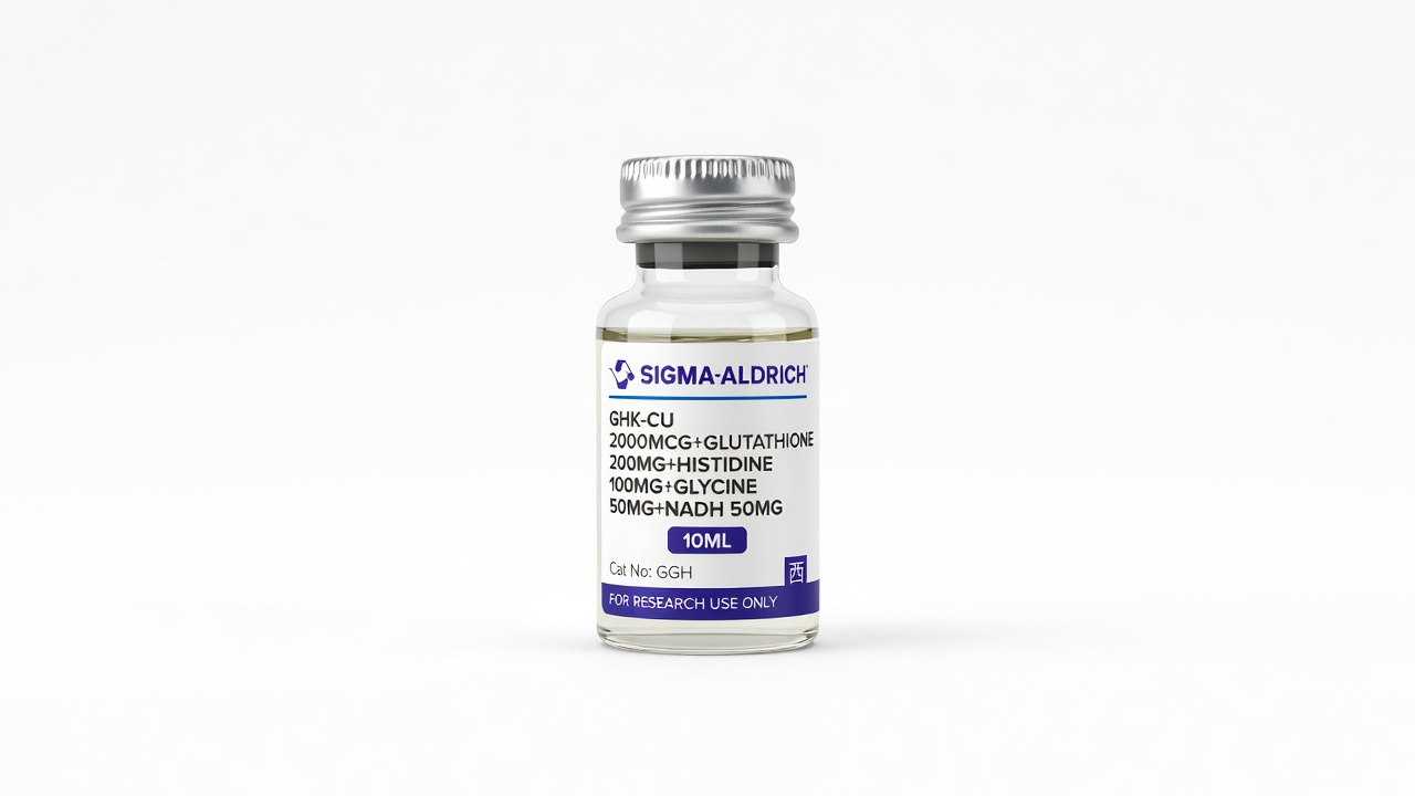 GHK-CU 2000mcg+Glutathione 200mg+Histidine 100mg+Glycine 50mg+NADH 50mg
