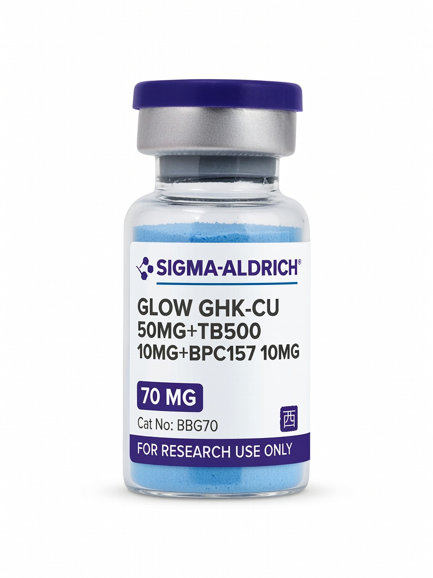 GLOW GHK-CU 50mg+TB500 10mg+BPC157 10mg