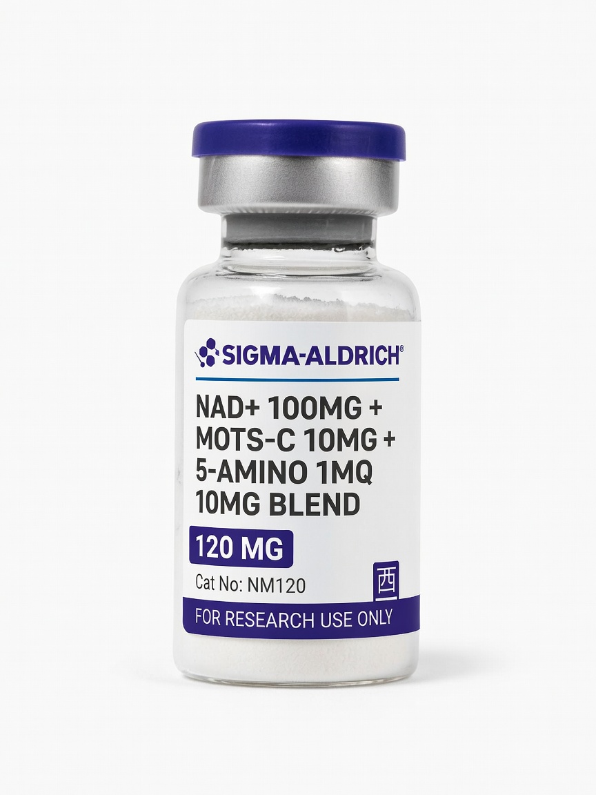 NAD+ 100mg + Mots-C 10mg + 5-Amino 1MQ 10mg Blend